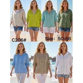 Кофта жіноча літня C206 l.green р.50-56 "Estima" недорого оптом від прямого постачальника