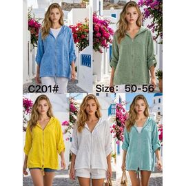 Кофта жіноча літня C201 yellow р.50-56 "Estima" недорого оптом від прямого постачальника