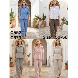 Костюм жіночий C552 white р.50-56 "Estima" недорого оптом від прямого постачальника