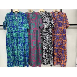 Сукня літня жіноча 10931 blue р.3XL-6XL "Estima" недорого оптом від прямого постачальника