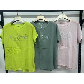 футболка жіноча 9591 green р.3XL-6XL "Estima" недорого оптом від прямого постачальника