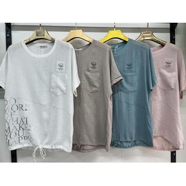 футболка жіноча 9586 blue р.3XL-6XL "Estima" недорого оптом від прямого постачальника