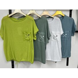 футболка жіноча 7732 khaki р.3XL-6XL "Estima" недорого оптом від прямого постачальника