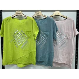 футболка жіноча 9556 powder р.3XL-6XL "Estima" недорого оптом від прямого постачальника