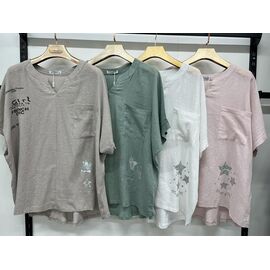 футболка жіноча 9600 green р.7XL-10XL "Estima" недорого оптом від прямого постачальника