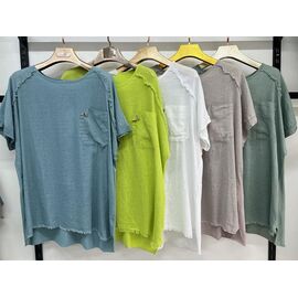 футболка жіноча 7300 green р.7XL-10XL "Estima" недорого оптом від прямого постачальника