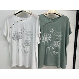 футболка жіноча 7388 white р.7XL-10XL "Estima" недорого оптом від прямого постачальника