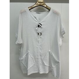 футболка жіноча 7298 white р.7XL-10XL "Estima" недорого оптом від прямого постачальника