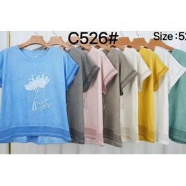 футболка жіноча C526 milk р.52-58 "Estima" недорого оптом від прямого постачальника