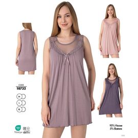 Нічня жіноча 10732 violet р.M-XL "Cotpark" недорого оптом від прямого постачальника