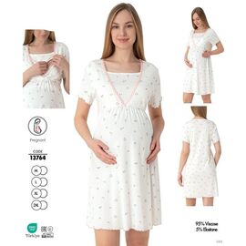 Нічня жіноча 13764 white р.M-2XL "Cotpark" недорого оптом від прямого постачальника
