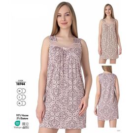 Нічня жіноча 10744 pink р.M-XL "Cotpark" недорого оптом від прямого постачальника