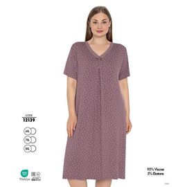 Нічня жіноча 12139 d.pink р.6XL-8XL "Cotpark" недорого оптом від прямого постачальника