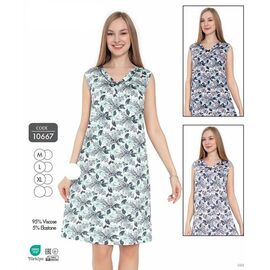Нічня жіноча 10667 green р.M-XL "Cotpark" недорого оптом від прямого постачальника