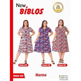 Халат жіночий 554-0117 l.blue р.3XL-6XL "Cotpark" недорого оптом від прямого постачальника