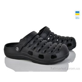 Крокси дитячі літні Літо DS сабо3 чорний підліток (8 пар р.33-40) "Vladimir" недорого оптом від прямого постачальника