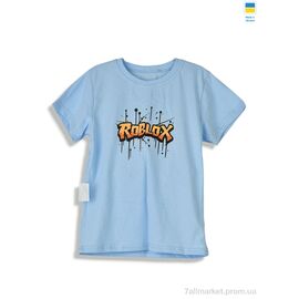 Футболка дитяча Літо 112361 блакитний (4 шт. р.сітка128-146) "Kir15" недорого оптом від прямого постачальника