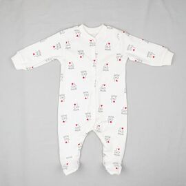 Фотография Комбинезон детский унисекс 40-17 white р.68-74 "Webi" недорого оптом от прямого поставщика