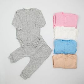 Фотография Костюм детский унисекс 77-75 beige р.62-68 "Webi" недорого оптом от прямого поставщика