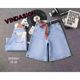 Фотография Шорты женские 4061 l.blue р.25-30 "Vindassion" недорого оптом от прямого поставщика