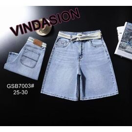 Фотография Шорты женские 7003 l.blue р.25-30 "Vindassion" недорого оптом от прямого поставщика