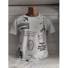 Футболка чоловіча 1807 white р.S-2XL "RING" недорого оптом від прямого постачальника
