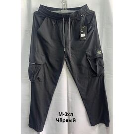 Штани спортивні чоловічі 3005 black р.M-3XL "WELL" недорого оптом від прямого постачальника