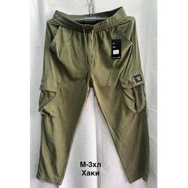 Штани спортивні чоловічі 3005 khaki р.M-3XL "WELL" недорого оптом від прямого постачальника