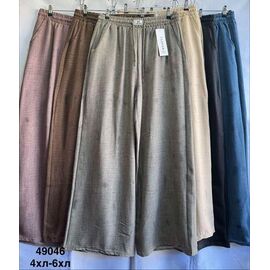 Фотография Штаны женские летние 49046 d.beige р.50-54 "WELL" недорого оптом от прямого поставщика