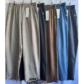 Фотография Штаны женские летние 49047 d.grey р.6XL-10XL "WELL" недорого оптом от прямого поставщика
