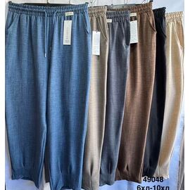 Фотография Штаны женские летние 49048 black р.58-66 "WELL" недорого оптом от прямого поставщика