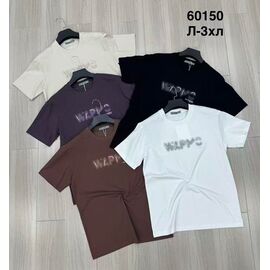 Фотография Футболка мужская 60150 beige р.L-XL "WELL" недорого оптом от прямого поставщика