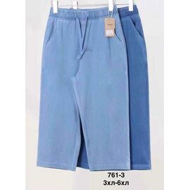 Фотография Бриджи женские 761-3 mix р.3XL-6XL "WELL" недорого оптом от прямого поставщика