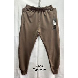 Штани спортивні чоловічі MH785 brown р.48-58 "WELL" недорого оптом від прямого постачальника