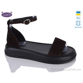 Босоніжки жіночі літні Літо 0183 корич замш (6 пар р.36-40) "Garti" недорого оптом від прямого постачальника