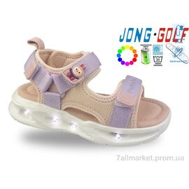 Босоніжки дитячі літні Літо A20702-28 LED (8 пар р.22-27) "Jong Golf" недорого оптом від прямого постачальника