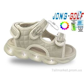 Босоніжки дитячі літні Літо B20738-3 LED (8 пар р.26-31) "Jong Golf" недорого оптом від прямого постачальника
