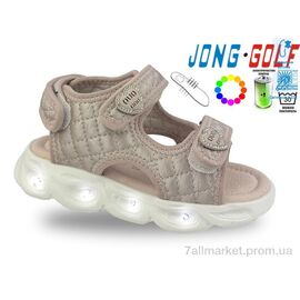 Босоніжки дитячі літні Літо B20738-8 LED (8 пар р.26-31) "Jong Golf" недорого оптом від прямого постачальника