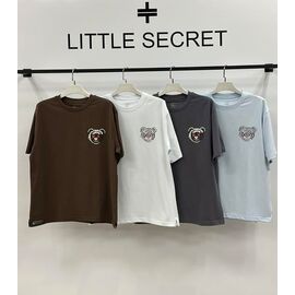 Фотография Футболка мужская 500317 l.blue р.M-XL "Little Secret" недорого оптом от прямого поставщика