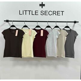 футболка жіноча 500556 d.grey р.S-L "Little Secret" недорого оптом від прямого постачальника