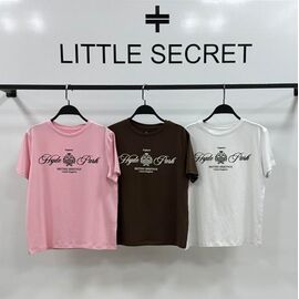 Фотография Футболка женская 600119 white р.one size "Little Secret" недорого оптом от прямого поставщика