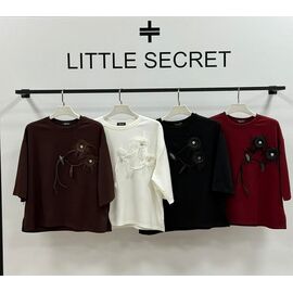 Фотография Футболка женская 606-226 white р.one size "Little Secret" недорого оптом от прямого поставщика