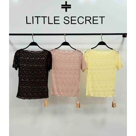 Фотография Футболка женская 666-1 brown р.one size "Little Secret" недорого оптом от прямого поставщика