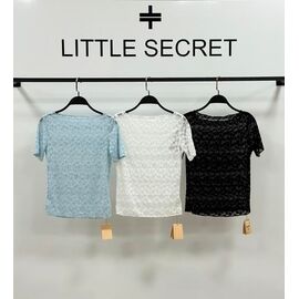 Фотография Футболка женская 666-1 l.blue р.one size "Little Secret" недорого оптом от прямого поставщика