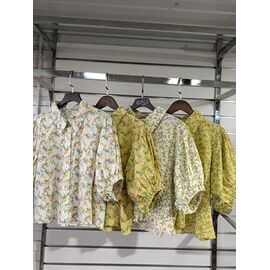 Сорочка жіноча літня 2048 yellow-pink р.one size "QU STYLE" недорого оптом від прямого постачальника