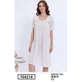 Нічна сорочка жіноча розміри M-3XL"FLOWER" купити недорого від прямого постачальника