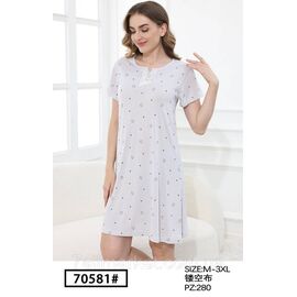 Нічна сорочка жіноча розміри M-3XL"FLOWER" купити недорого від прямого постачальника