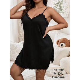 Нічна сорочка жіноча розміри M-3XL(3цв)"FLOWER" купити недорого від прямого постачальника