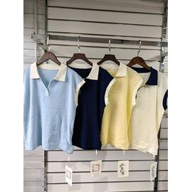 Фотография Футболка женская TR299 yellow р.one size "QU STYLE" недорого оптом от прямого поставщика