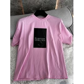 Фотография Футболка женская TR334 pink р.one size "QU STYLE" недорого оптом от прямого поставщика